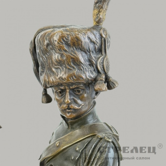 Бронзовая скульптура «En Vedette». A. de Gérické. Франция, кон. 19 в. 